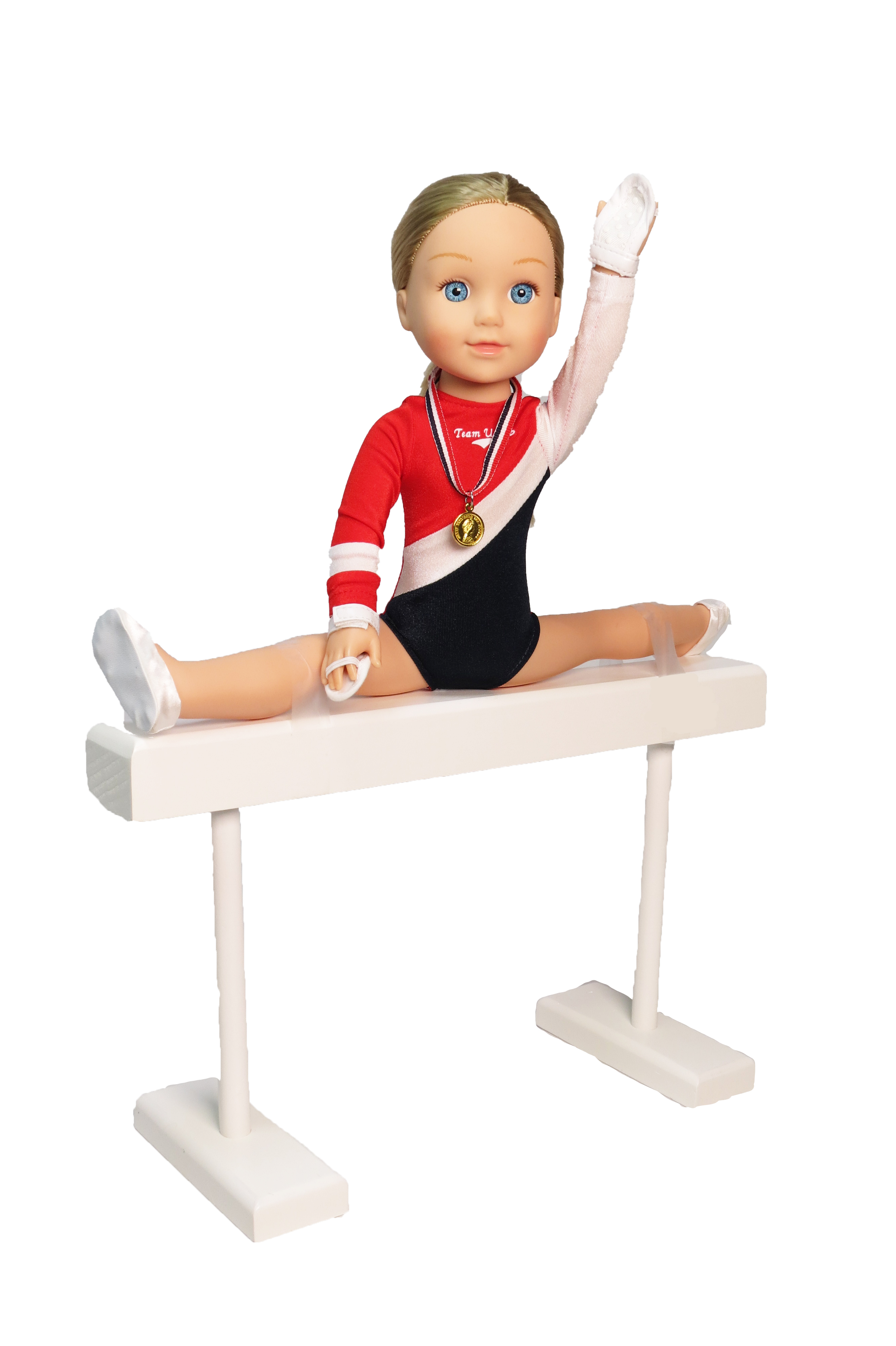 14.5inch Doll Rosie USA Gymnast Complete Gymnastic Set | American Fashion World