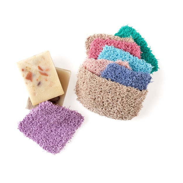Red Heart Scrubby 4 Medium Polyester Yarn, Jelly 3oz/85g, 78 Yards (6 Pack)