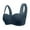 Navy, variant on Women's Full Bust Support Bra - Wide Band Wireless Bra with Side Support Panels Up to H Cup Sizes