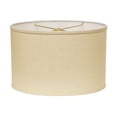 thumbnail image 2 of HomeRoots 470210 14 in. Throwback Oval Linen Lampshade Dark Wheat, 2 of 7