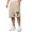 Beige-1, variant on Beach Shorts for Men 2026 Summer Coconut Tree Printed Elastic Waist Straight Leg Loose Knee Length Shorts with Pockets