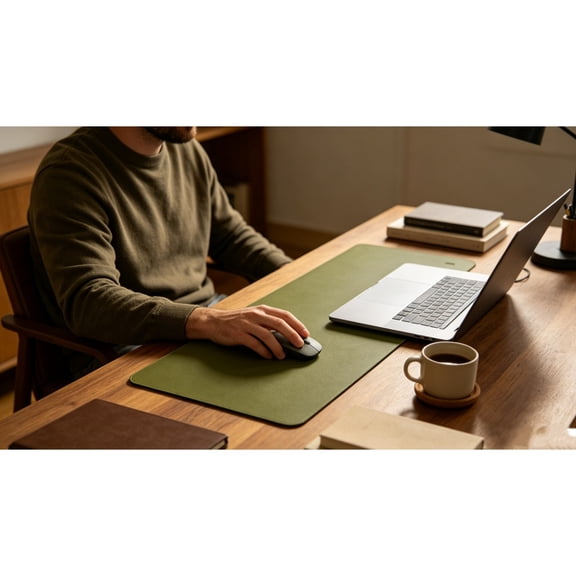 Large Solid‑Color Desk Mat, Extended Anti‑Stain Desktop Pad, Smooth Surface Easy‑Clean Computer Desk Protector Pad For Office Home Desktop Workspace