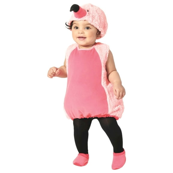 Infant Girls Pink Plush Flamingo Vest Halloween Costume 6-12 Months