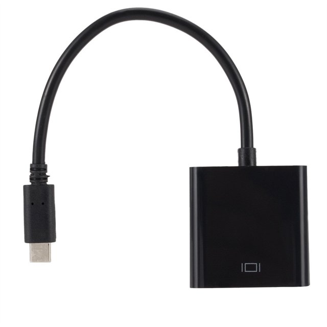 Adaptador De Transferencia Usb 3.1 Tipo Hembra A Macho Vga Para Vídeo, Adaptador De Línea Usb-C A Vga