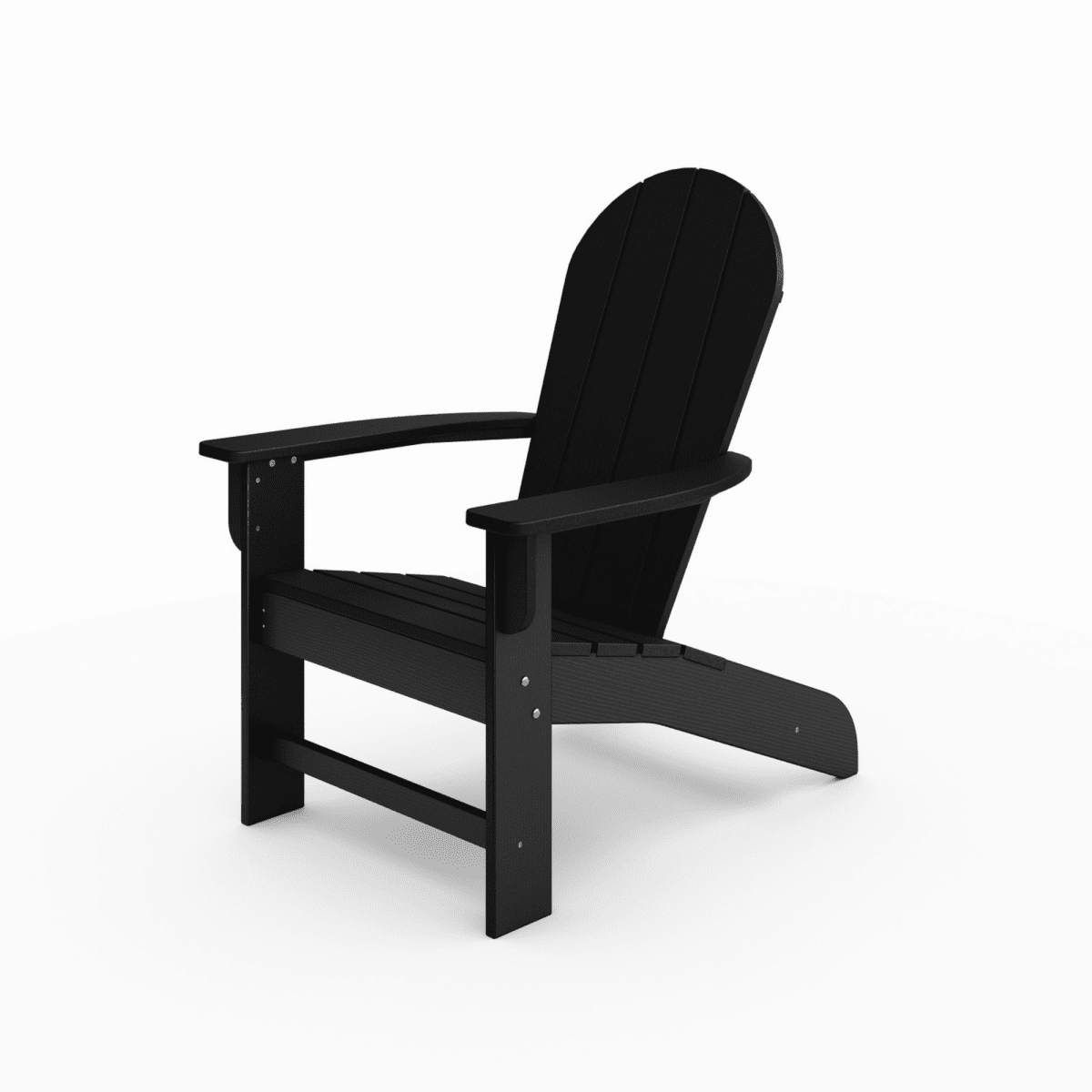 Miekor Furniture Black Adirondack Chair – Premium HDPE Poly Lumber for Pool, Patio, and Garden Elegance 8778