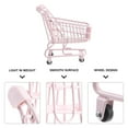 thumbnail image 4 of Carrito de compras pequeño Zhiyie, carrito de compras para niños pequeños, juguete de simulación, modelo de carrito de compras, 4 of 8