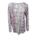 thumbnail image 3 of Abcnature Casual Tie Dye Tunic Shirts for Women Activewear Stripe Crew Neck Long Sleeve T Shirts Blouses Color Block Office Shopping Holidays Sweatshirts Tops Pink L, 3 of 4