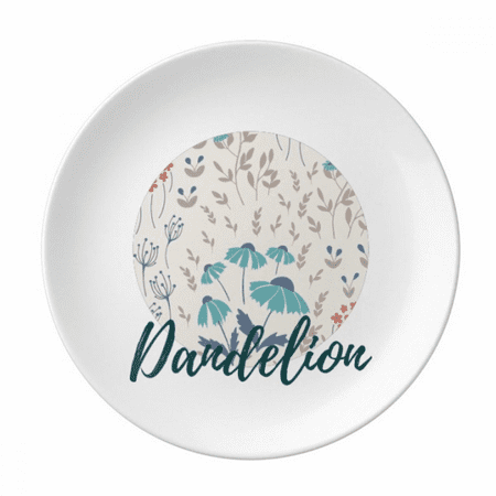 

Beige Flower Paint Plate Decorative Porcelain Salver Tableware Dinner Dish