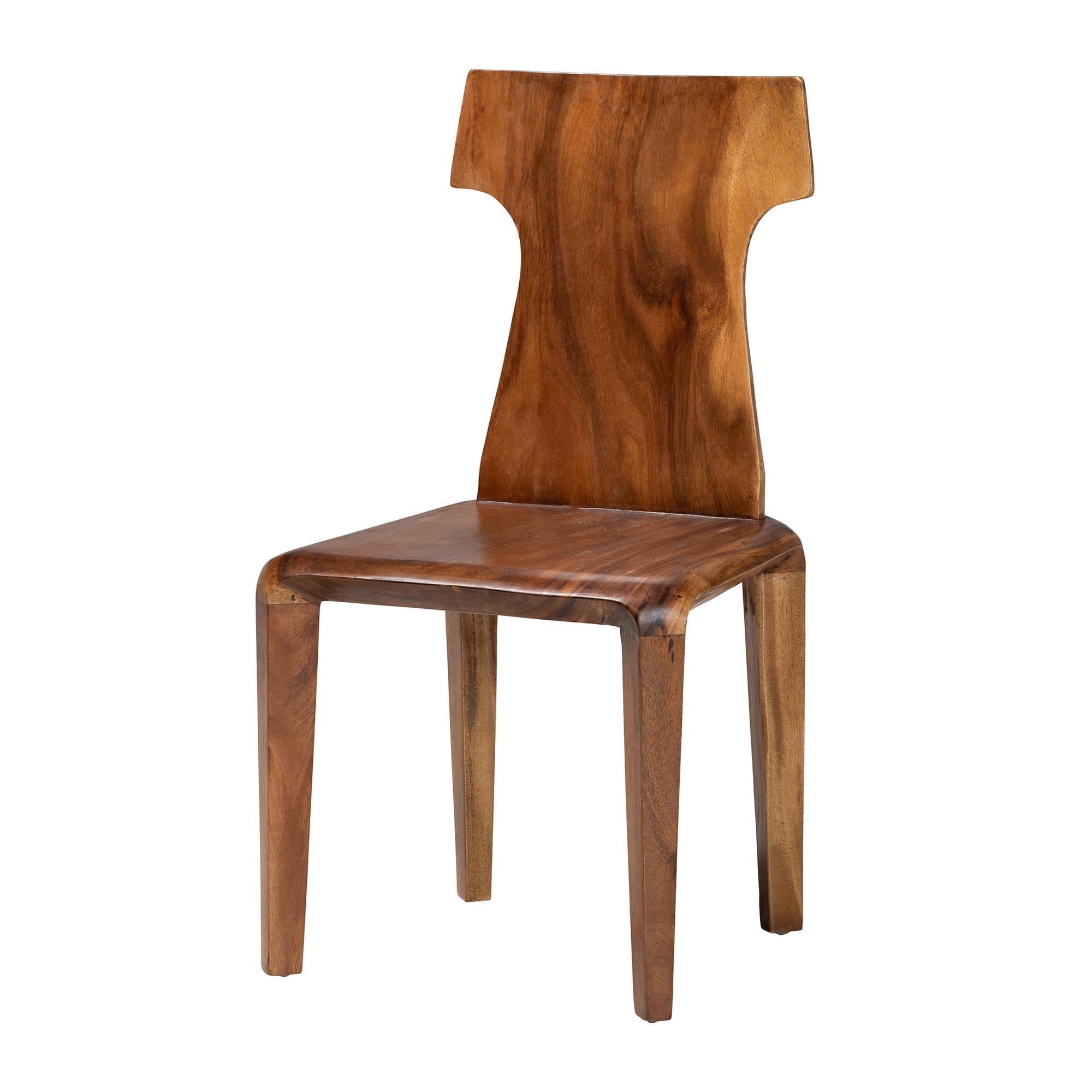 bali & pari Larissa Boho Dining Chair, 18.1" H Seat Height, Natural Brown