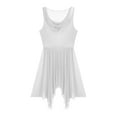 thumbnail image 7 of Alvivi Women's Sleeveless Praise See-Through Liturgical Overlay Lyrical Coverups Dance Dress Silver M, 7 of 7