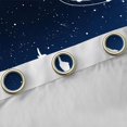 thumbnail image 4 of Homewish Musical Notes Melody Black Out Curtains,Music Lover Silhouette Curtains Pack of 2 (42x63 Each),White Blue Bedroom Curtains For Teens,Breathable Home Decor, 4 of 6