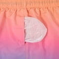 thumbnail image 6 of Mens Quick Dry Swim Trunks With Mesh Liner Breathable Bathing Suit Swim Shorts Orange Pink Gradien Size M, 6 of 7