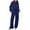 Dark Blue, variant on Sweat Sets for Women Two Piece Long Sleeve Sweatshirt with Wide Leg Pants Lounge Sets Fall Clothing Matching Sets