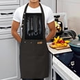 thumbnail image 3 of 2 Pack Adjustable Bib Apron with Forest Scene Design 2 Pockets Perfect for Cooking & Chef Use for Men & Women, 3 of 5