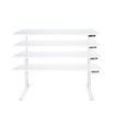 thumbnail image 2 of MotionWise Manager Series Dual Motorized Rising Sit/Stand Desk for Home Or Office, Snow White, 2 of 5