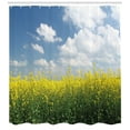 thumbnail image 3 of Ambesonne Country Shower Curtain, Rape Field Germany, 69"Wx84"L, Yellow Green Blue, 3 of 3