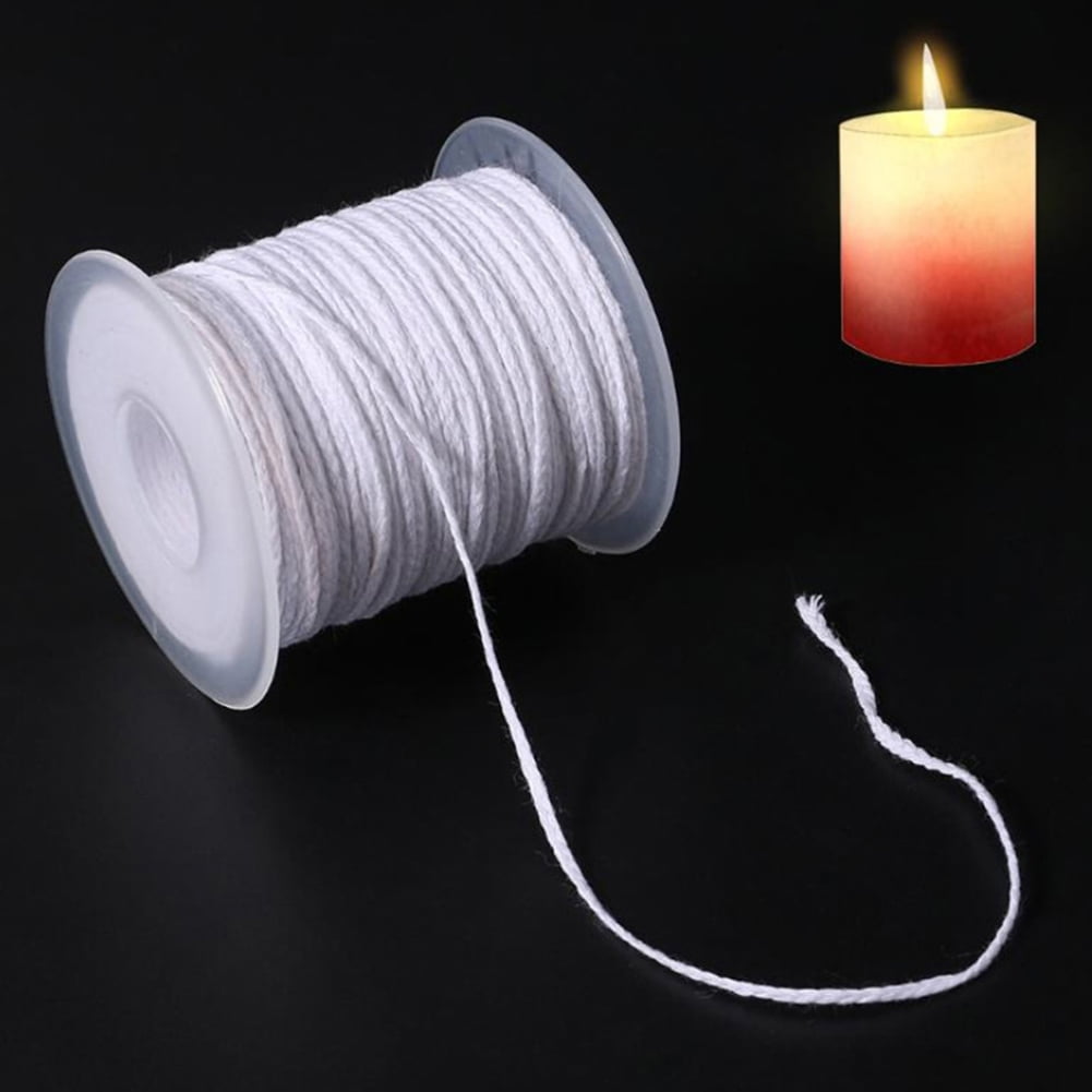 Organic Cotton DIY Natural Candle Braided Wicks Twine String Spools Rope for Candle and Candle