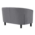 thumbnail image 4 of Hawthorne Collections Velvet Loveseat in Gray, 4 of 4