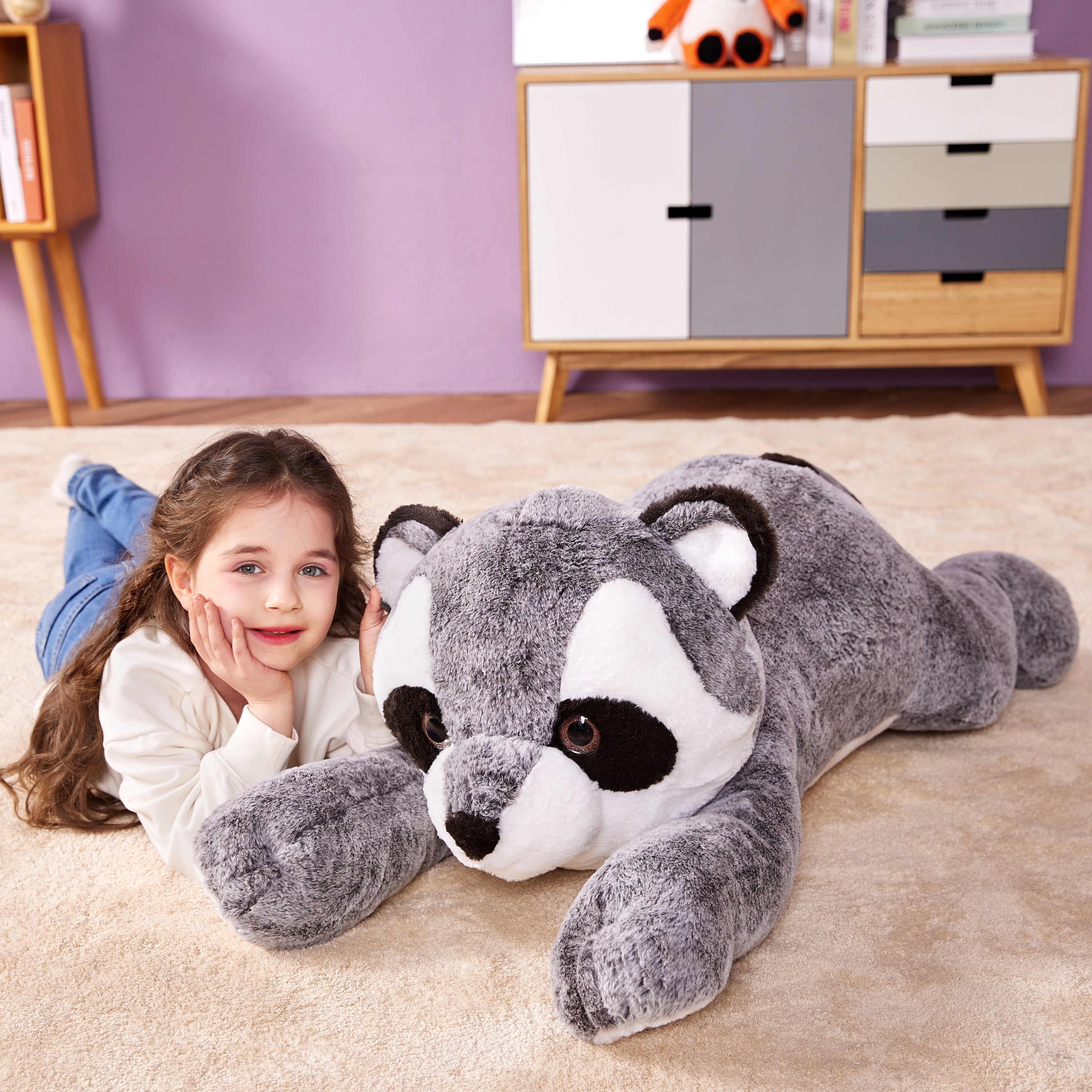 Giant raccoon plush cheap