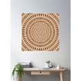 thumbnail image 2 of Boho Terracotta Abstract Earthy Tones Poster Wall Art, Modern Wall Decor For Living Room Bedroom, 16x16 UNFRAMED, 2 of 3