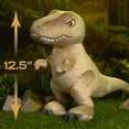 thumbnail image 3 of Jurassic World Large 12.5 inch T-Rex Plush Stuffed Animal, Dinosaur, 3 of 4