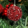 thumbnail image 4 of Christmas Balls Ornaments YgkuHd 2pc 3.15In Christmas Saint Christmas Tree Decorative Sequins Foam Pendant Christmas Decorations Hanging, 4 of 6