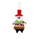 thumbnail image 2 of Adornos navideños, adornos navideños, adornos navideños, colgante para árbol de Navidad, muñeco de nieve y anciano, colgante para árbol de Navidad, colgante decorativo de poliéster, 2 of 6