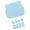 Blue, variant on 2 Layer Cats Litter Trapping Mat For Preventing Spill And Litter Collectings
