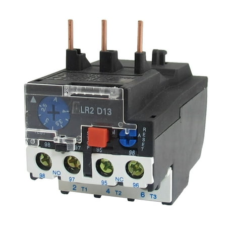 Electric Overload Relay Unique Bargains Unique Bargains 660V 2.5-4A 3 Poles NO/NC Electric Thermal Overload Relay LR2-13 ()