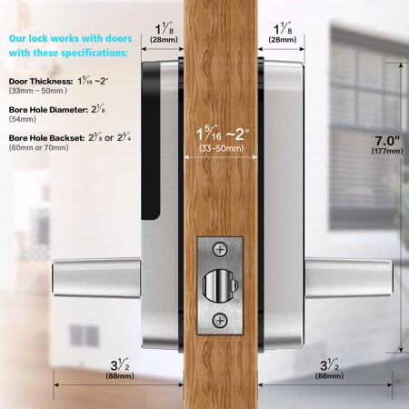 Keyless Deadbolt Smart Door Lock: Sifely Digital Keyless Entry - View #5