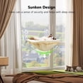 thumbnail image 2 of Percha para ventana con forma de gato JUNSPOW, inalámbrica, plegable y estable, color crema, 2 of 6