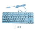 thumbnail image 2 of 87 Key RGB Backlit Round Hat USB Blue Switch Mechanical Gaming Keyboard with a Areathing Mode and Water Resist Design, for Business, and Home Use Alike, 2 of 7