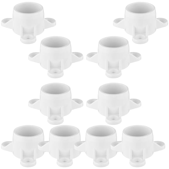 RUISINERY Pack Of 10 PVC Table Leg Caps Impacts Resistant Pipe Caps Corrosions Resistant Pipe Fittings Simple Installation for Hom
