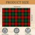thumbnail image 2 of Christmas Plaid Placemats Set of 6,Washable Heat Resistant 12×18 Inch Linen Table Mats Green Red Place Mats for Party Outdoor Dining Décor, 2 of 6