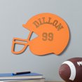 thumbnail image 1 of Personalized Wood Football Helmet Plaque, 1 of 3