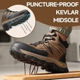 thumbnail image 3 of LAoutun Work Boots for Men Steel Toe Boots Wear-resistant Indestructible Construction Boots, 3 of 6