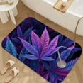 thumbnail image 3 of 1pc Colorful Leaves Absorbent Non-Slip Bathroom Thickened Flannel Rug Decor,Soft,Quick Drying,Suitable For Indoor/outdoor Use,Bathrooms,Bedrooms,Kitchens,Terrace,Laundry Rooms,16"x24", 3 of 9