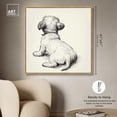 thumbnail image 5 of Tender Pawprints Canvas Vintage Dog Drawings by Art Remedy, Gold Frame, 40" x 40", 5 of 7