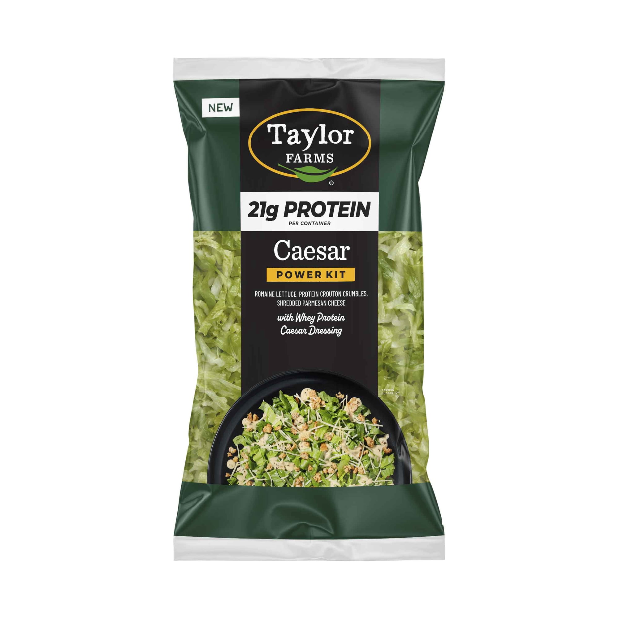 Taylor Farms Protein Caesar Chopped Salad Kit, 10.95 oz, Fresh