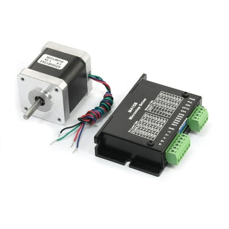 Nema 17 4 Wire CNC Robot Stepper Motor 48mm 1.3A 74oz.in w M415B Driver