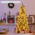 thumbnail image 2 of Costway 5 FT Pre-Lit Artificial Christmas Tree with 408 Snowy Branch Tips 250 LED Lights, 2 of 10