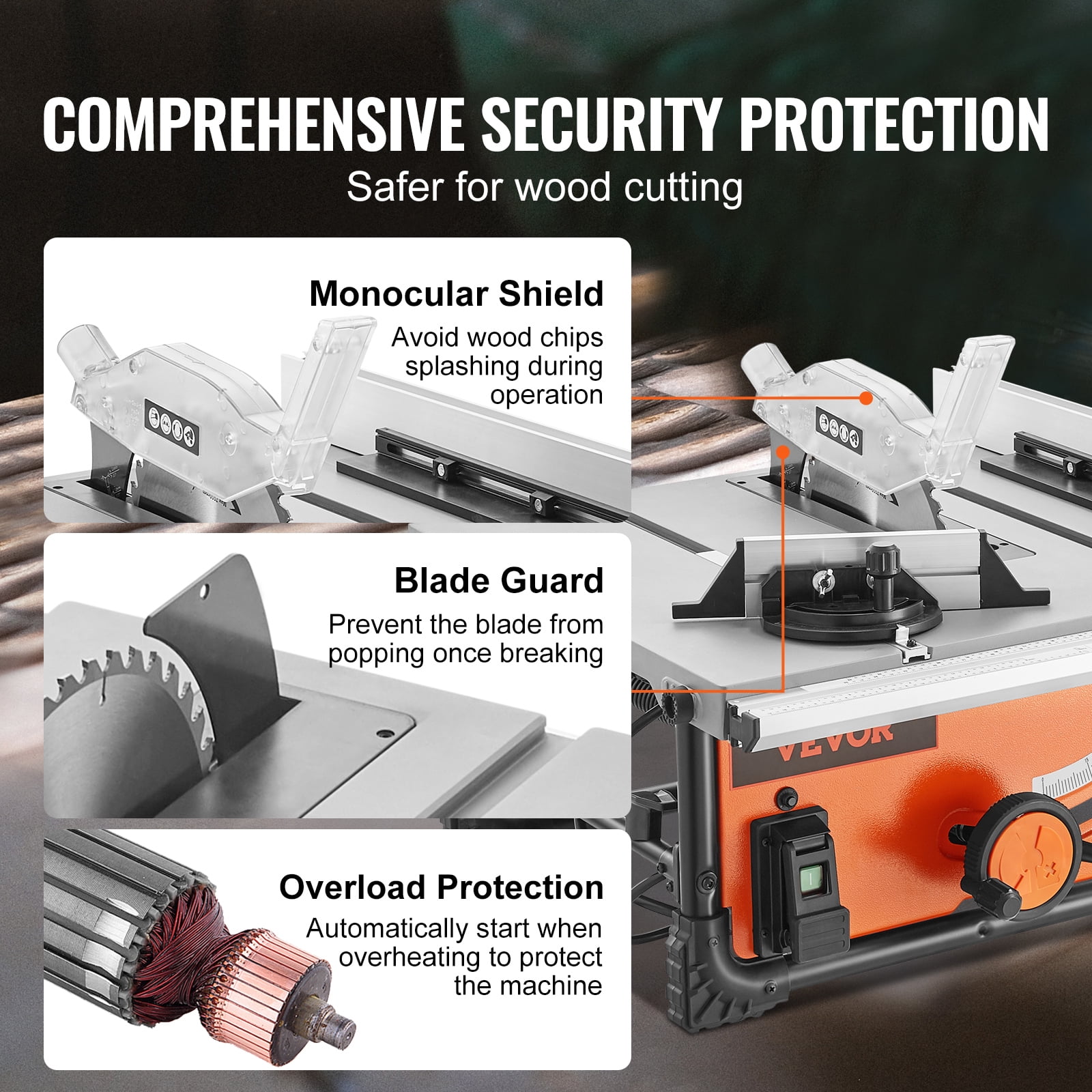 Ridgid table outlet saw guard