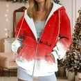 thumbnail image 2 of TTUHYWXI Womens Christmas Zip Up Hoodies Long Sleeve Sweatshirts Fall Outfits Oversized Sweaters Casual Fashion Jackets (Light Gray, M), 2 of 7
