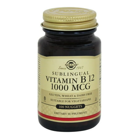 Solgar - La vitamine B12 sublinguale 1000 mcg. - 100 Nugget (s)