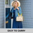 thumbnail image 6 of Pioneer Flower Floral Print Pattern Drawstring Lunch Bag Women - Drawstring Lunch Bag Insulated for Work Office - Stain-Resistant Large Lunchbags for Women with Multi-Pockets, 6 of 6