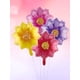 thumbnail image 2 of 4 globos de aluminio de 18 pulgadas con diseño de flores rojas, rosas, amarillas y moradas, globos multicolores con margaritas, decoraciones para fiestas de cumpleaños y bodas, 2 of 4