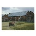thumbnail image 1 of United States Cutting Board, California Old Barn of a Country House American Rural View, Decorative Tempered Glass Cutting and Serving Board, Large Size, Olive Green Purple Grey, by Ambesonne, 1 of 1
