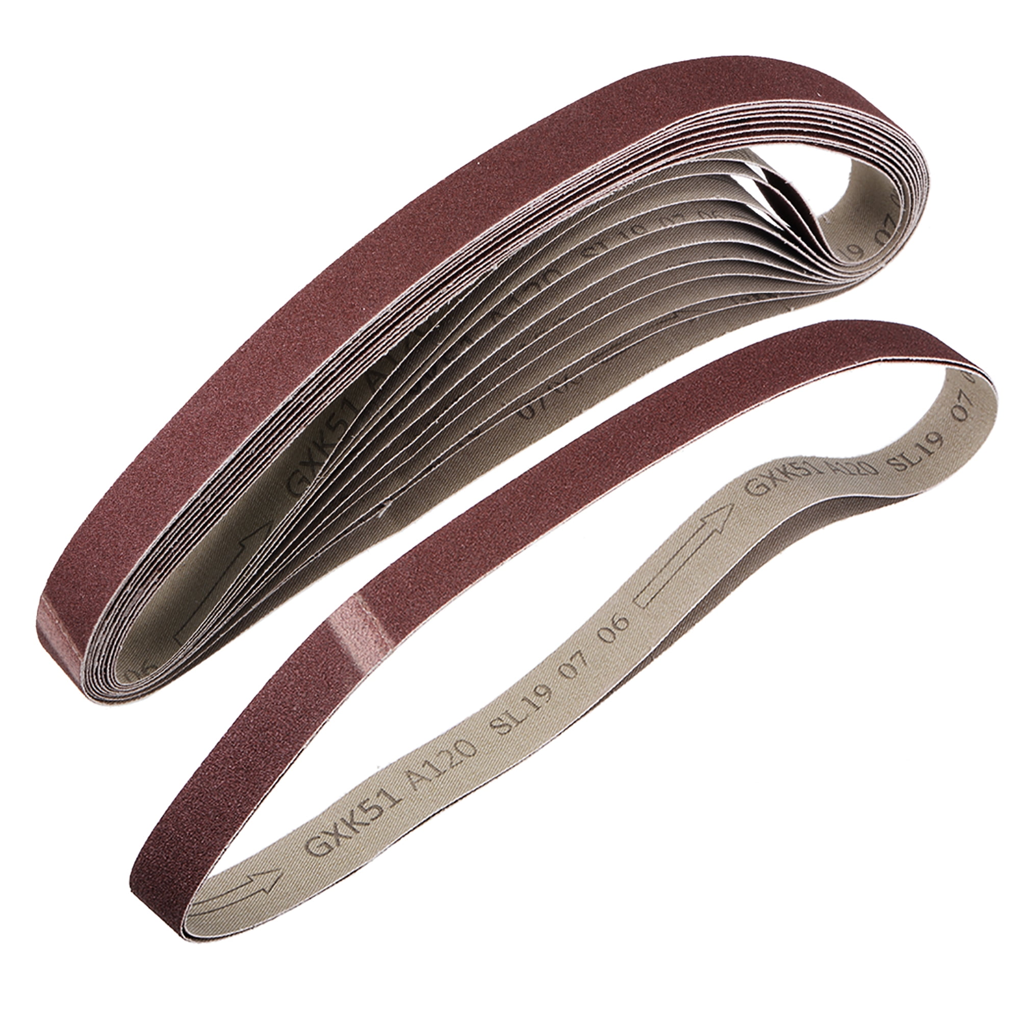 1" x 30"(25mm x 765mm) Sanding Belt 120 Grit Aluminum Oxide 12pcs