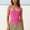 Hot Pink, variant on Women Square Neck Sleeveless Double Layer Tight Tank Top For Women Tan Top Women Big Girls Crop Tops Layering for Women Camisole Lace Straps Tops for Women to The Heart Shirt Thick Strap Tops for