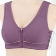 thumbnail image 5 of Fancifize Women Plus Size Front Closure Bras Wirefree Wide Band Posture Support Bra Easy Wear For Elderly Women D-G Cup, 5 of 9